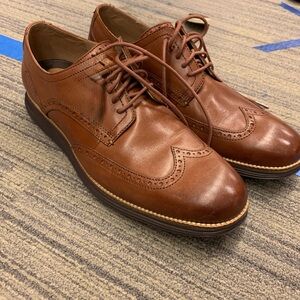 Cole Haan Brown Leather Wingtip Oxfords